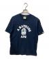 A BATHING APE（アベイシングエイプ）の古着「NEW MULTI CAMO COLLEGE TEE」｜ブラック
