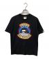 A BATHING APE（アベイシングエイプ）の古着「プリント半袖カットソー　ブラック」｜ブラック