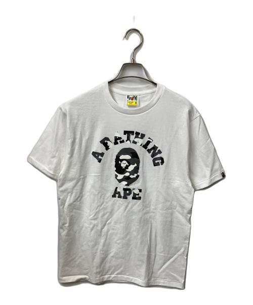 A BATHING APE（アベイシングエイプ）A BATHING APE (アベイシングエイプ) カモフラージュTシャツ　ホワイト ホワイト サイズ:2の古着・服飾アイテム