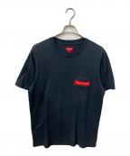 SUPREMEシュプリーム）の古着「mesh stripe pocket tee」｜ブラック