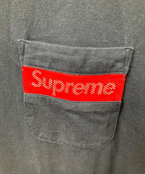 SUPREME（シュプリーム）Supreme (シュプリーム) mesh stripe pocket tee ブラック サイズ:Mの古着・服飾アイテム