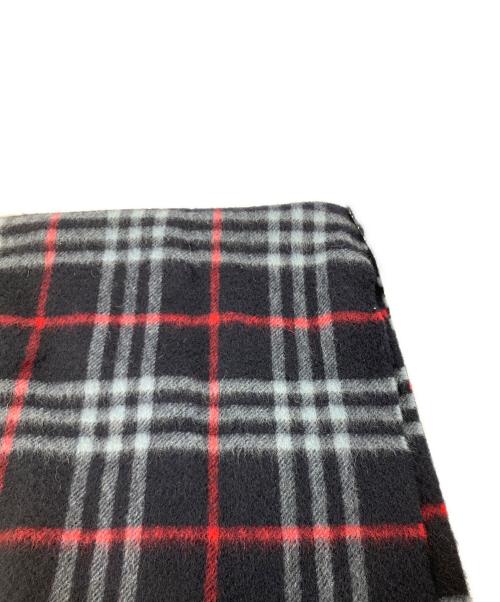 Burberry's（バーバリーズ）Burberry's (バーバリーズ) カシミヤストール ネイビー×グレー ネイビーの古着・服飾アイテム