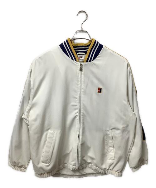 NIKE（ナイキ）NIKE (ナイキ) ブルゾン ホワイト×ブルー サイズ:XLの古着・服飾アイテム