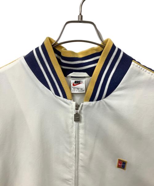 NIKE（ナイキ）NIKE (ナイキ) ブルゾン ホワイト×ブルー サイズ:XLの古着・服飾アイテム