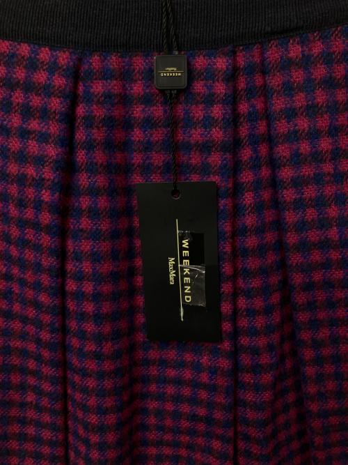 WEEKEND Max Mara（ウィークエンド マックスマーラ）WEEKEND Max Mara (ウィークエンド マックスマーラ) オステイルスカート パープル×ネイビー パープル×ブルー サイズ:42 未使用品の古着・服飾アイテム