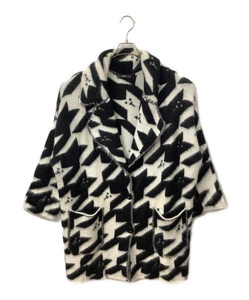 DIESEL（ディーゼル）DIESEL (ディーゼル) M-CHAT GIACCA ホワイト×ブラック サイズ:Free 未使用品の古着・服飾アイテム