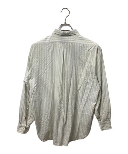 REPLAY（リプレイ）REPLAY (リプレイ) 長袖シャツ ブルー×アイボリー サイズ:Mの古着・服飾アイテム