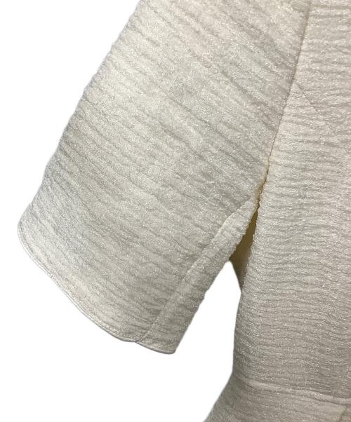 JENNE（ジェンヌ）JENNE (ジェンヌ) 半袖ワンピース ホワイト サイズ:Sの古着・服飾アイテム