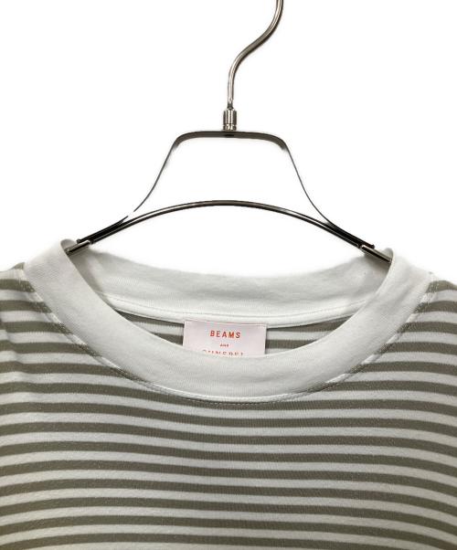 BEAMS（ビームス）BEAMS (ビームス) SUNSPEL (サンスペル) Tシャツ ベージュ×ホワイト サイズ:Mの古着・服飾アイテム