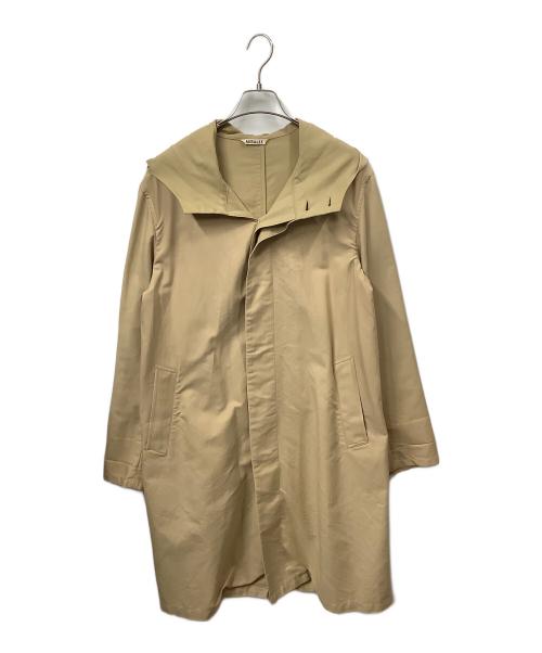 AURALEE（オーラリー）AURALEE (オーラリー) FINX DOUBLE CLOTH HOODED COAT ベージュ サイズ:3の古着・服飾アイテム