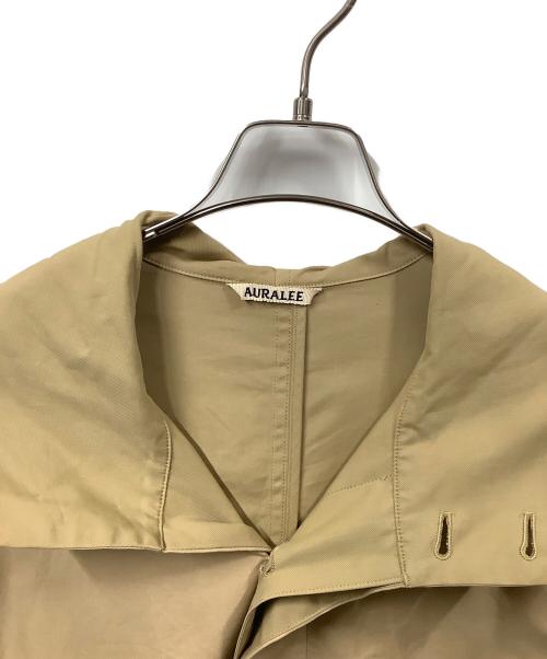 AURALEE（オーラリー）AURALEE (オーラリー) FINX DOUBLE CLOTH HOODED COAT ベージュ サイズ:3の古着・服飾アイテム