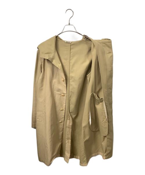 AURALEE（オーラリー）AURALEE (オーラリー) FINX DOUBLE CLOTH HOODED COAT ベージュ サイズ:3の古着・服飾アイテム