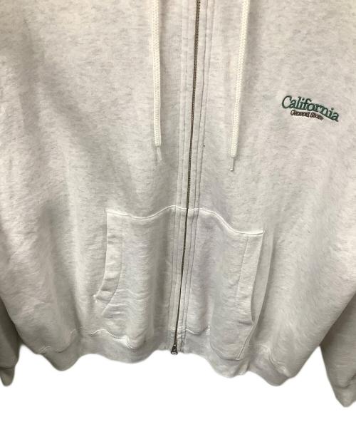 California General Store（カリフォルニアジェネラルストア）California General Store (カリフォルニアジェネラルストア) ジップパーカー グレー サイズ:Lの古着・服飾アイテム