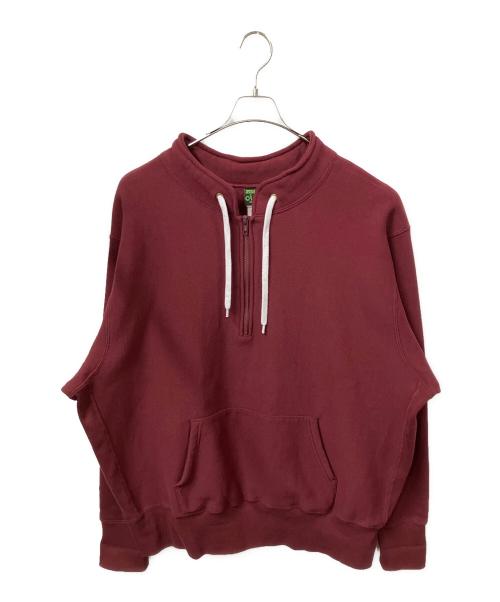 CAMBER（キャンバー）CAMBER (キャンバー) ハーフジップスウェット ワインレッド サイズ:3XLの古着・服飾アイテム