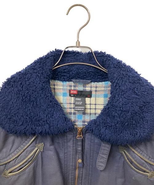 DIESEL（ディーゼル）DIESEL (ディーゼル) ミリタリージャケット ネイビー サイズ:Lの古着・服飾アイテム