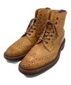 Tricker'sトリッカーズ）の古着「レースアップレザーブーツ　フルブローグ」｜ブラウン