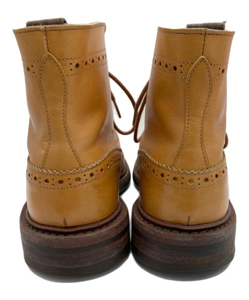 Tricker's（トリッカーズ）Tricker's (トリッカーズ) レースアップレザーブーツ　フルブローグ ブラウン サイズ:8の古着・服飾アイテム