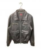 Retro Grade×HARLEY-DAVIDSONレトログレード×ハーレーダビッドソン）の古着「ゴートレザージャケット ブラック」｜ブラック