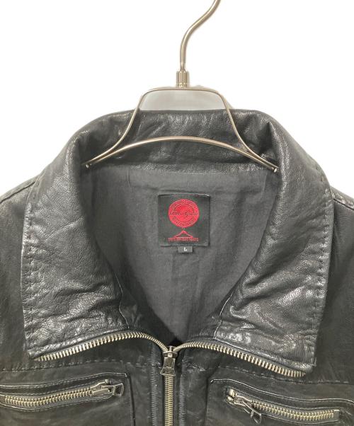 Retro Grade（レトログレード）Retro Grade (レトログレード) HARLEY-DAVIDSON (ハーレーダビッドソン) ゴートレザージャケット ブラック ブラック サイズ:Lの古着・服飾アイテム