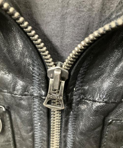 Retro Grade（レトログレード）Retro Grade (レトログレード) HARLEY-DAVIDSON (ハーレーダビッドソン) ゴートレザージャケット ブラック ブラック サイズ:Lの古着・服飾アイテム