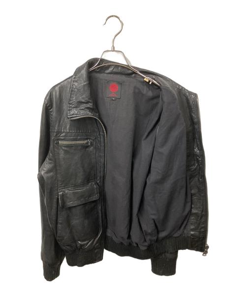 Retro Grade（レトログレード）Retro Grade (レトログレード) HARLEY-DAVIDSON (ハーレーダビッドソン) ゴートレザージャケット ブラック ブラック サイズ:Lの古着・服飾アイテム