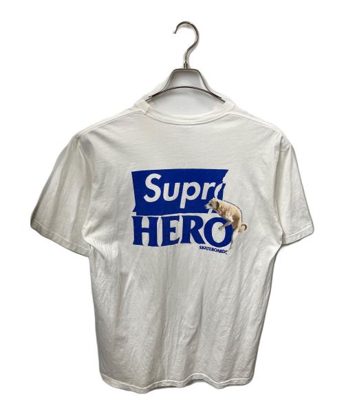 SUPREME（シュプリーム）Supreme (シュプリーム) ANTIHERO (アンタイヒーロー) Supreme×ANTIHERO DOG TEE ホワイト サイズ:Lの古着・服飾アイテム