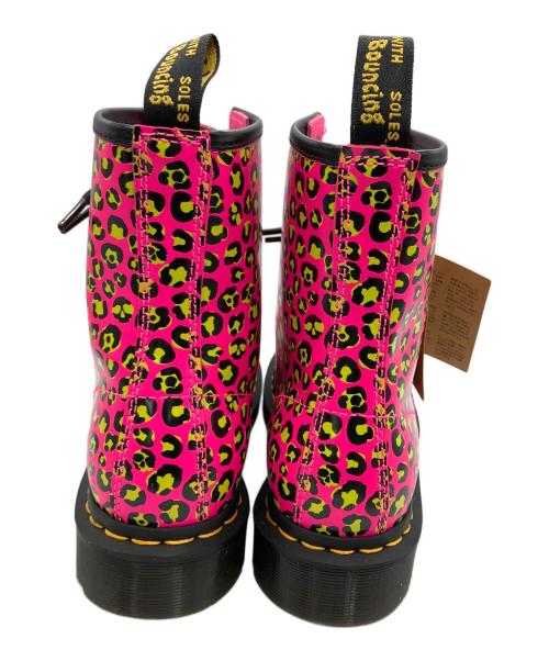 Dr.Martens（ドクターマーチン）Dr.Martens (ドクターマーチン) レオパード 8ホールブーツ　ピンク ピンク サイズ:23.5 未使用品の古着・服飾アイテム
