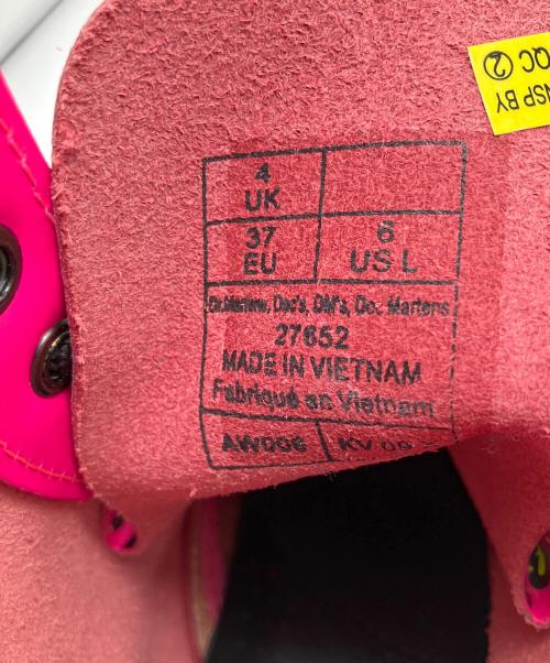 Dr.Martens（ドクターマーチン）Dr.Martens (ドクターマーチン) レオパード 8ホールブーツ　ピンク ピンク サイズ:23.5 未使用品の古着・服飾アイテム