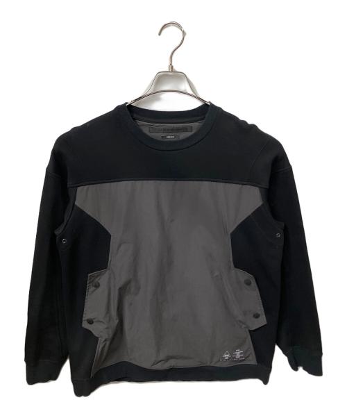 WHITE MOUNTAINEERING（ホワイトマウンテ二アニング）WHITE MOUNTAINEERING (ホワイトマウンテ二アニング) Denham (デンハム) WHITE MOUNTAINEERING×Denham コラボスウェット ブラック×グレー ブラック×グレー サイズ:１の古着・服飾アイテム