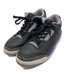 NIKE（ナイキ）の古着「Air Jordan 3 Retro "Black/Court Purple"」｜ブラック