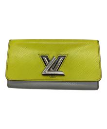 LOUIS VUITTON（ルイ ヴィトン）の古着「ポルトフォイユ・ツイスト」｜イエロー×グレー