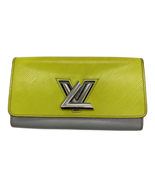 LOUIS VUITTON（ルイ ヴィトン）LOUIS VUITTON (ルイ ヴィトン) ポルトフォイユ・ツイスト イエロー×グレーの古着・服飾アイテム