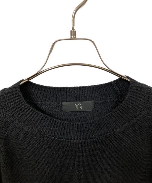Y's（ワイズ）Y's (ワイズ) 格子柄ラグトンニット ブラック×ブラウン サイズ: 2の古着・服飾アイテム