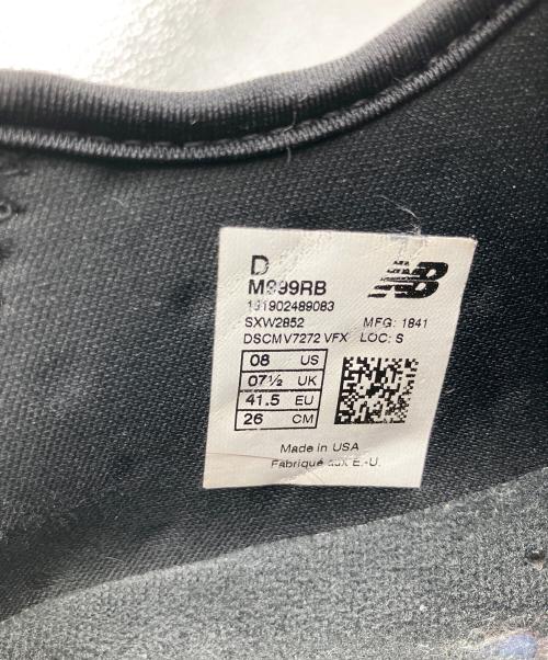 NEW BALANCE（ニューバランス）NEW BALANCE (ニューバランス) 999スニーカー　ブラック　USA製 ブラック サイズ:26の古着・服飾アイテム