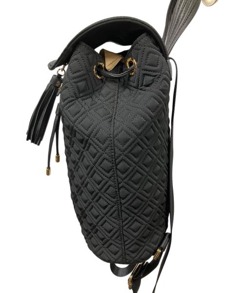 TORY BURCH（トリーバーチ）TORY BURCH (トリーバーチ) ナイロンフラップバックパック ブラックの古着・服飾アイテム