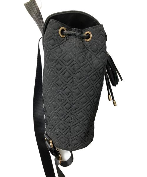 TORY BURCH（トリーバーチ）TORY BURCH (トリーバーチ) ナイロンフラップバックパック ブラックの古着・服飾アイテム