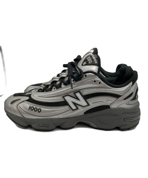 NEW BALANCE（ニューバランス）NEW BALANCE (ニューバランス) 1000ローカットスニーカー シルバー×ブラック シルバー×ブラック サイズ:26の古着・服飾アイテム