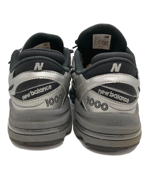 NEW BALANCE（ニューバランス）NEW BALANCE (ニューバランス) 1000ローカットスニーカー シルバー×ブラック シルバー×ブラック サイズ:26の古着・服飾アイテム