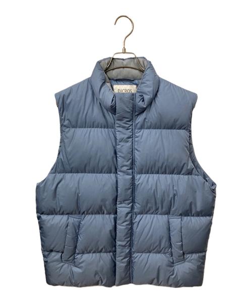 green label relaxing（グリーンレーベルリラクシング）green label relaxing (グリーンレーベルリラクシング) ダウンベスト　ブルー ブルー サイズ:Mの古着・服飾アイテム