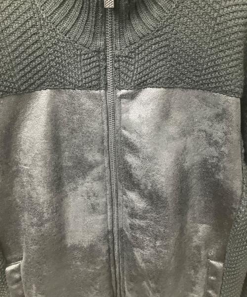 ARMANI EXCHANGE（アルマーニ エクスチェンジ）ARMANI EXCHANGE (アルマーニ エクスチェンジ) ニットジャケット ブラック ブラック サイズ:Mの古着・服飾アイテム