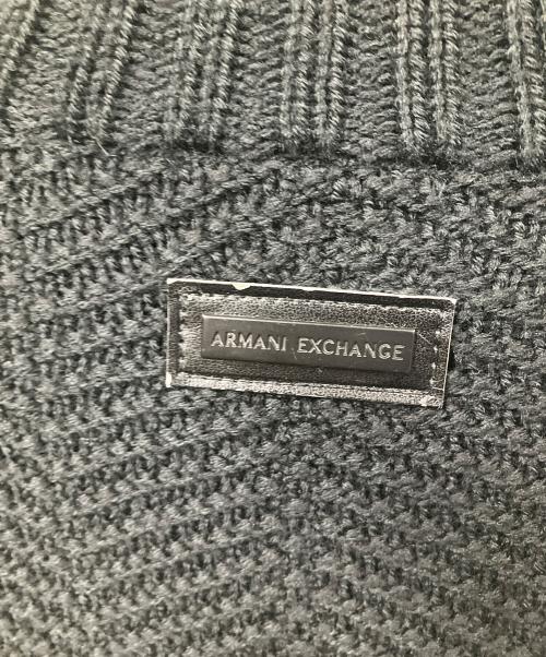 ARMANI EXCHANGE（アルマーニ エクスチェンジ）ARMANI EXCHANGE (アルマーニ エクスチェンジ) ニットジャケット ブラック ブラック サイズ:Mの古着・服飾アイテム