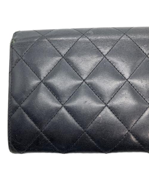 CHANEL（シャネル）CHANEL (シャネル) カンボン　長財布　ブラック ブラックの古着・服飾アイテム