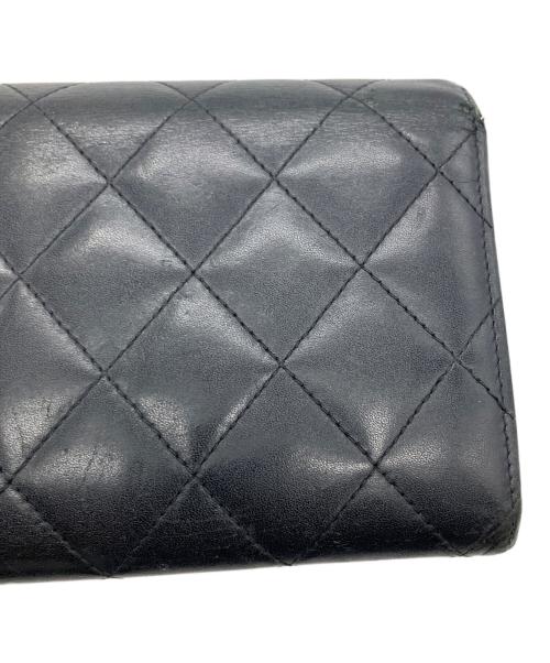 CHANEL（シャネル）CHANEL (シャネル) カンボン　長財布　ブラック ブラックの古着・服飾アイテム