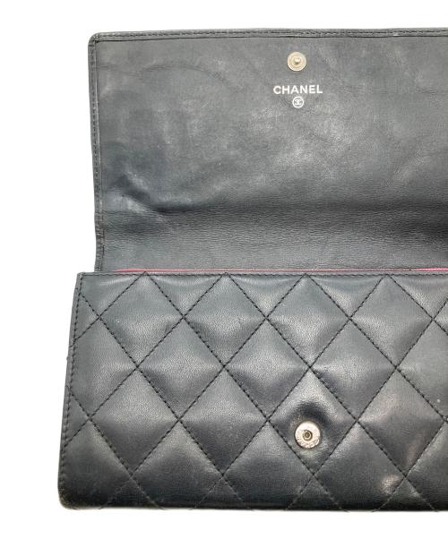 CHANEL（シャネル）CHANEL (シャネル) カンボン　長財布　ブラック ブラックの古着・服飾アイテム