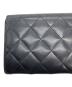 中古・古着 CHANEL (シャネル) カンボン　長財布　ブラック ブラック：15000円