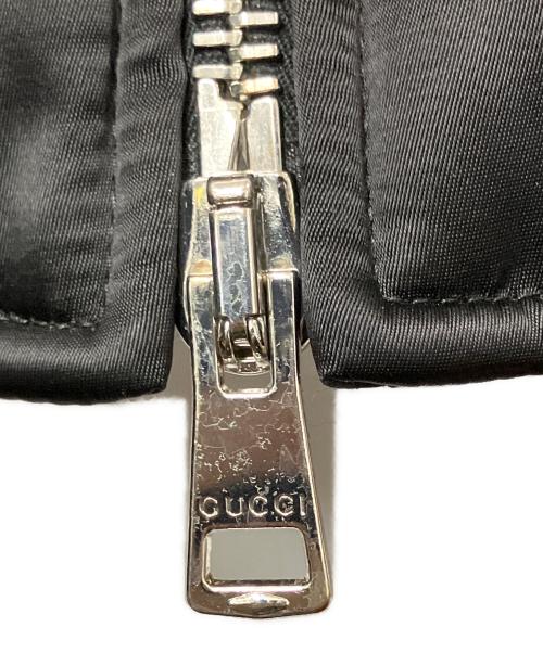 GUCCI（グッチ）GUCCI (グッチ) 25awヘビーナイロン キャンバス ボンバージャケット ブラック サイズ:48の古着・服飾アイテム