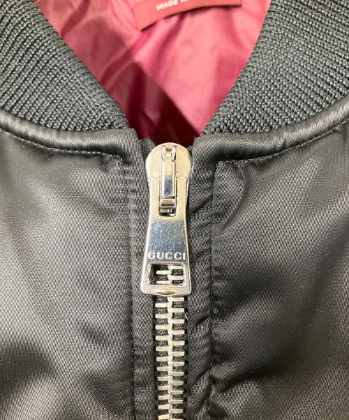 GUCCI（グッチ）GUCCI (グッチ) 25awヘビーナイロン キャンバス ボンバージャケット ブラック サイズ:48の古着・服飾アイテム