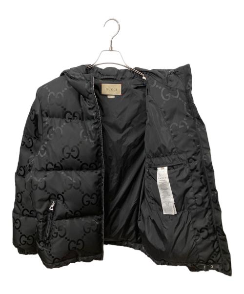 GUCCI（グッチ）GUCCI (グッチ) ジャンボGGキャンバスジャケット　ブラック ブラック サイズ:44の古着・服飾アイテム