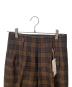 MARGARET HOWELL (マーガレットハウエル) CHECK WOOL LINEN BLEND ブラウン サイズ:2 未使用品：12000円