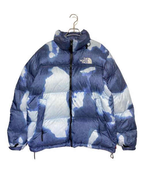 THE NORTH FACE（ザ ノース フェイス）THE NORTH FACE (ザ ノース フェイス) SUPREME (シュプリーム) Bleached Denim Print Nuptse ネイビー サイズ:Lの古着・服飾アイテム